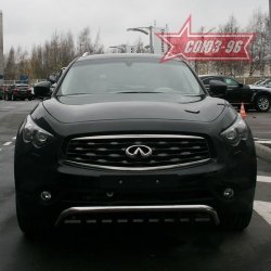 29 384 р. Защита переднего бампера Souz-96 (d60) INFINITI EX35 J50 (2007-2013)  с доставкой в г. Краснодар. Увеличить фотографию 2