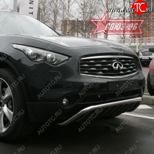 29 384 р. Защита переднего бампера Souz-96 (d60) INFINITI EX35 J50 (2007-2013)  с доставкой в г. Краснодар