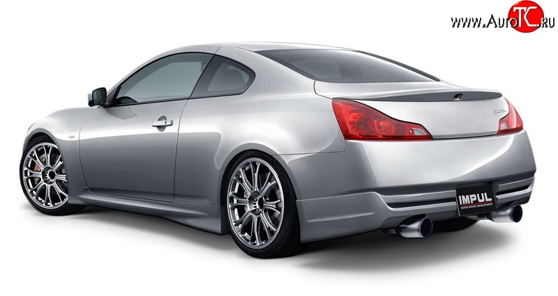 25 249 р. Накладка на задний бампер Impul INFINITI G37 V36 седан рестайлинг (2008-2014) (Неокрашенная)  с доставкой в г. Краснодар