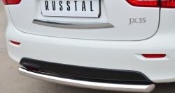 14 999 р. Одинарная защита заднего бампера из трубы диаметром 63 мм SLITKOFF  INFINITI JX35 (2012-2014)  с доставкой в г. Краснодар. Увеличить фотографию 2