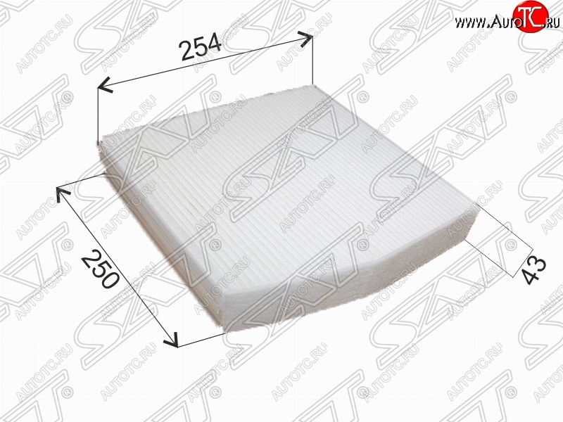 449 р. Фильтр салонный SAT (254х250х42 mm)  INFINITI Q30  H15E (2015-2019), Mercedes-Benz A class  W176 (2012-2015), Mercedes-Benz B-Class  W246/T246 (2011-2018), Mercedes-Benz CLA class  C117 (2013-2019)  с доставкой в г. Краснодар