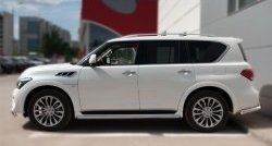 18 349 р. Защита порогов из круглой трубы диаметром 42 мм SLITKOFF  INFINITI QX80  Z62 (2014-2018) 1-ый рестайлинг  с доставкой в г. Краснодар. Увеличить фотографию 4