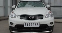 21 699 р. Одинарная защита переднего бампера диаметром 63 мм SLITKOFF INFINITI Qx50 J50 дорестайлинг (2013-2016)  с доставкой в г. Краснодар. Увеличить фотографию 4