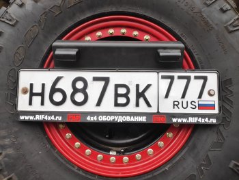 81 909 р. Бампер задний силовой РИФ (стандарт) Isuzu D-Max RT85 DoubleCab дорестайлинг (2011-2017) (С квадратом под фаркоп, калиткой и фонарями)  с доставкой в г. Краснодар. Увеличить фотографию 4