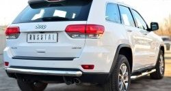 15 999 р. Одинарная защита заднего бампера из трубы диаметром 76 мм SLITKOFF  Jeep Grand Cherokee  WK2 (2010-2013) дорестайлинг  с доставкой в г. Краснодар. Увеличить фотографию 4