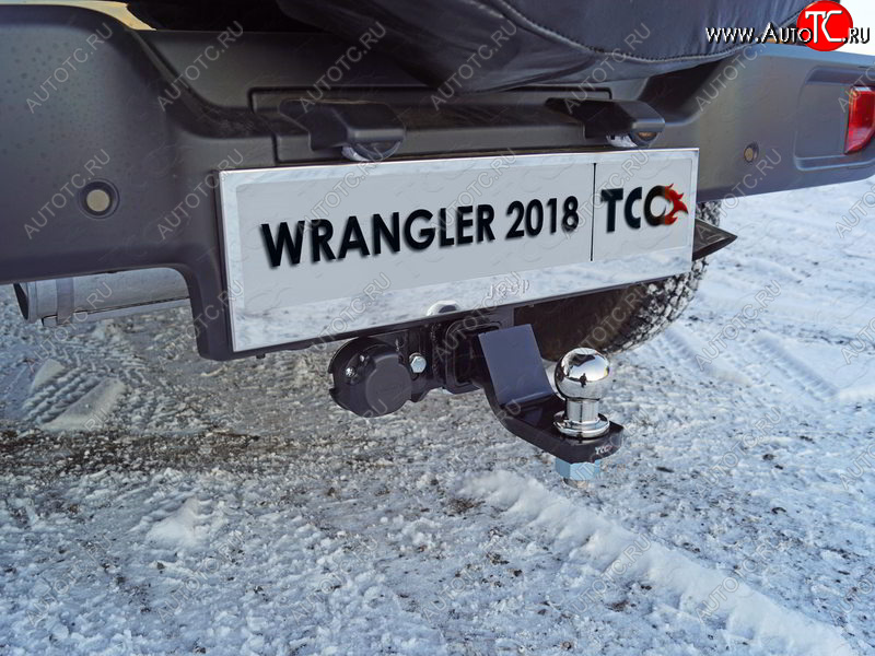 13 599 р. Фаркоп (тягово-сцепное устройство) TCC (2.0T) Jeep Wrangler JL (2018-2024) (Оцинкованный, шар E - оцинкованный)  с доставкой в г. Краснодар