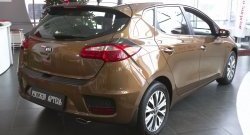 1 779 р. Защитная накладка на задний бампер RA  KIA Ceed  2 JD (2015-2018) рестайлинг, хэтчбэк  с доставкой в г. Краснодар. Увеличить фотографию 2