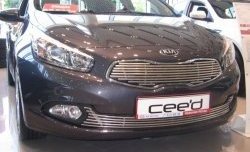 Декоративная вставка решетки радиатора Berkut KIA Ceed 1 ED рестайлинг, хэтчбэк 5 дв. (2010-2012)