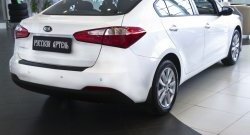 1 269 р. Защитная накладка на задний бампер RA  KIA Cerato  3 YD (2013-2016) дорестайлинг седан  с доставкой в г. Краснодар. Увеличить фотографию 4