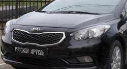 1 149 р. Реснички на фары RA KIA Cerato 3 YD дорестайлинг седан (2013-2016) (Неокрашенные)  с доставкой в г. Краснодар. Увеличить фотографию 2