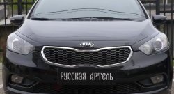 1 149 р. Реснички на фары RA KIA Cerato 3 YD дорестайлинг седан (2013-2016) (Неокрашенные)  с доставкой в г. Краснодар. Увеличить фотографию 3