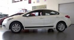 3 289 р. Молдинги RA (узкие, комплект 4 шт.)  KIA Cerato  3 YD (2013-2019) дорестайлинг седан, рестайлинг седан (Поверхность глянец (под окраску), Неокрашенные)  с доставкой в г. Краснодар. Увеличить фотографию 5