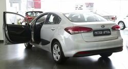 1 939 р. Накладки на порожки автомобиля RA  KIA Cerato  4 BD (2018-2024) дорестайлинг седан, рестайлинг седан  с доставкой в г. Краснодар. Увеличить фотографию 4