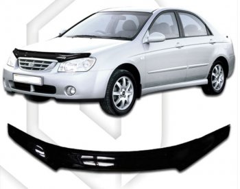 Дефлектор капота CA-Plastiс KIA (КИА) Cerato (Серато)  1 LD (2003-2008) 1 LD седан дорестайлинг, хэтчбэк, седан рестайлинг