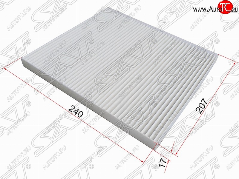 296 р. Фильтр салонный SAT (240х207х17 mm)  KIA Cerato  1 LD - Sorento  XM  с доставкой в г. Краснодар