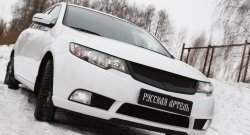 4 089 р. Решётка радиатора (Forte) RA KIA Cerato 2 TD седан (2008-2013) (Поверхность глянец (под окраску), Неокрашенная)  с доставкой в г. Краснодар. Увеличить фотографию 2