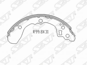 959 р. Колодки тормозные задние SAT KIA Rio 1 DC дорестайлинг седан (2000-2002)  с доставкой в г. Краснодар. Увеличить фотографию 1