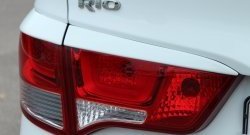 1 999 р. Реснички на фонари BS KIA Rio 3 QB рестайлинг седан (2015-2017) (Неокрашенные)  с доставкой в г. Краснодар. Увеличить фотографию 3