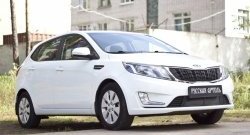 1 769 р. Защитная сетка решетки переднего бампера РА KIA Rio 3 QB дорестайлинг седан (2011-2015)  с доставкой в г. Краснодар. Увеличить фотографию 3