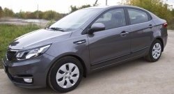 3 269 р. Молдинги RA (вариант 2, комплект 4 шт) KIA Rio 3 QB рестайлинг седан (2015-2017) (Поверхность глянец (под окраску), Неокрашенные)  с доставкой в г. Краснодар. Увеличить фотографию 5