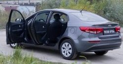 2 259 р. Накладки на порожки автомобиля RA v2 KIA Rio 3 QB рестайлинг седан (2015-2017)  с доставкой в г. Краснодар. Увеличить фотографию 2