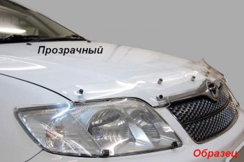 1 999 р. Дефлектор капота CA-Plastic KIA Rio X-line (2017-2021) (Classic черный, Без надписи)  с доставкой в г. Краснодар. Увеличить фотографию 3