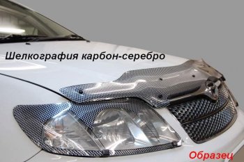 1 999 р. Дефлектор капота CA-Plastic KIA Rio X-line (2017-2021) (Classic черный, Без надписи)  с доставкой в г. Краснодар. Увеличить фотографию 9