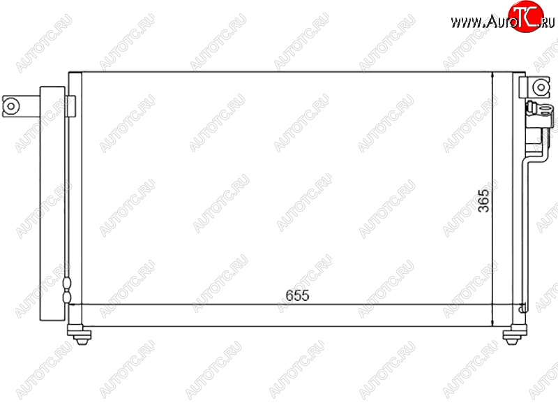 5 999 р. Радиатор кондиционера SAT  KIA Rio ( 2 JB,  4 FB) (2005-2024) дорестайлинг седан, дорестайлинг, хэтчбэк 5 дв., рестайлинг, хэтчбэк 5 дв., рестайлинг седан  с доставкой в г. Краснодар