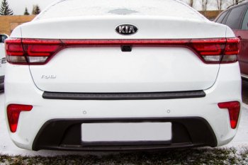 679 р. Защитная накладка заднего бампера Тюн-Авто  KIA Rio  4 FB (2016-2020) дорестайлинг седан  с доставкой в г. Краснодар. Увеличить фотографию 2