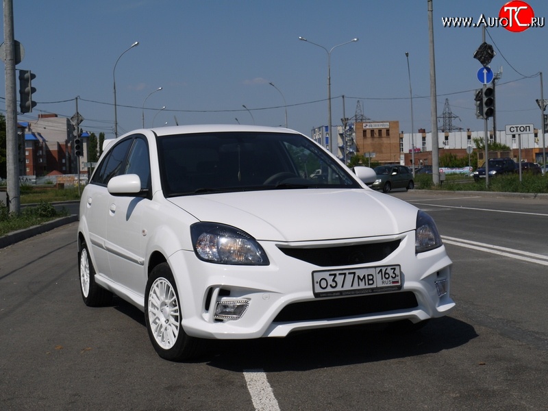 10 999 р. Передний бампер Vita Dm  KIA Rio ( 2 JB,  4 FB) (2005-2024) дорестайлинг седан, дорестайлинг, хэтчбэк 5 дв., рестайлинг, хэтчбэк 5 дв., рестайлинг седан (Без сетки, Неокрашенный)  с доставкой в г. Краснодар