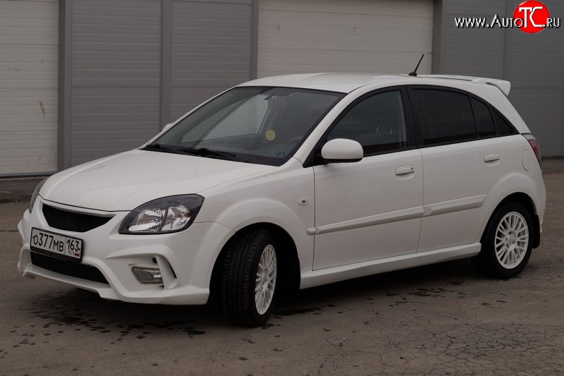 4 599 р. Комплект порогов Vita Dm  KIA Rio ( 2 JB,  4 FB) (2005-2024) дорестайлинг седан, дорестайлинг, хэтчбэк 5 дв., рестайлинг, хэтчбэк 5 дв., рестайлинг седан (Неокрашенные)  с доставкой в г. Краснодар