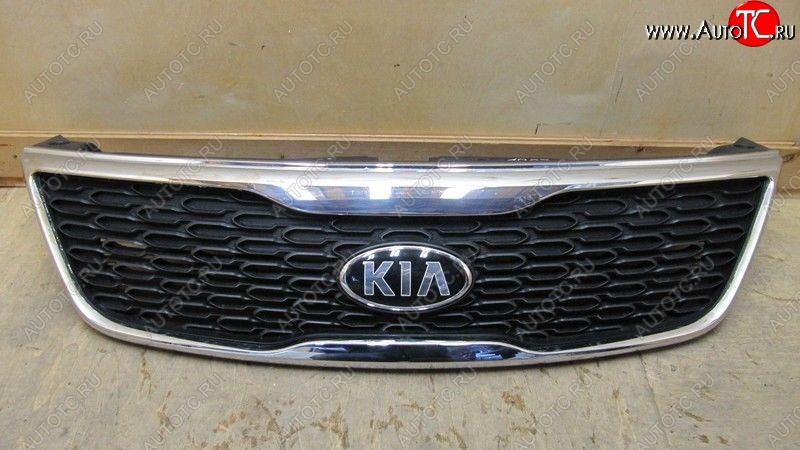 5 099 р. Решетка радиатора SPARD (хром) KIA Sorento XM рестайлинг (2012-2015) (Неокрашенная)  с доставкой в г. Краснодар