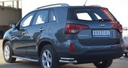 21 449 р. Широкая защита порогов SLITKOFF  KIA Sorento  XM (2012-2015) рестайлинг  с доставкой в г. Краснодар. Увеличить фотографию 4