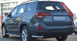 15 299 р. Защита заднего бампера (Ø63 мм уголки, нержавейка) SLITKOFF KIA Sorento XM рестайлинг (2012-2015)  с доставкой в г. Краснодар. Увеличить фотографию 4