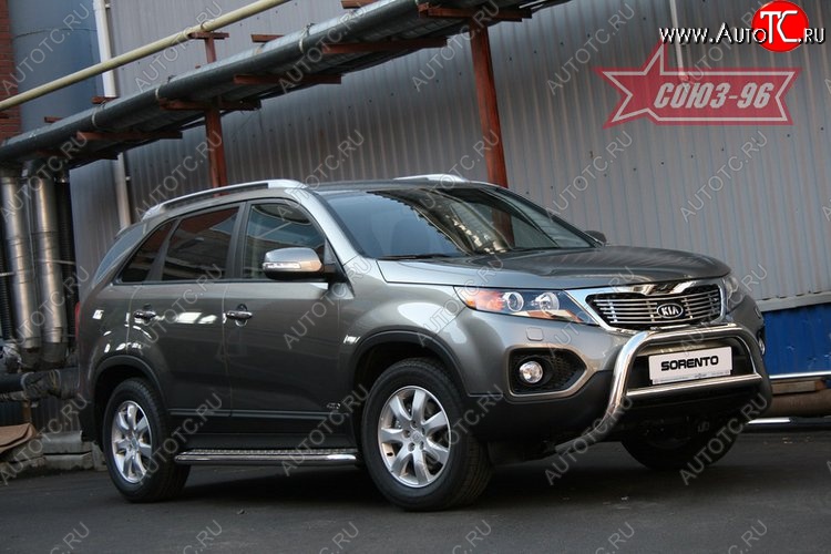 17 594 р. Защита переднего бампера Souz-96 (d76) KIA Sorento XM дорестайлинг (2009-2012)  с доставкой в г. Краснодар