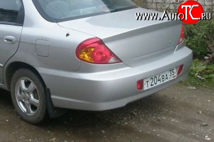 3 499 р. Задний бампер Стандартный KIA Spectra (2000-2009) (Неокрашенный)  с доставкой в г. Краснодар