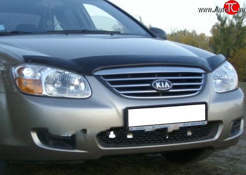 2 599 р. Дефлектор капота NovLine KIA Spectra (2000-2009)  с доставкой в г. Краснодар