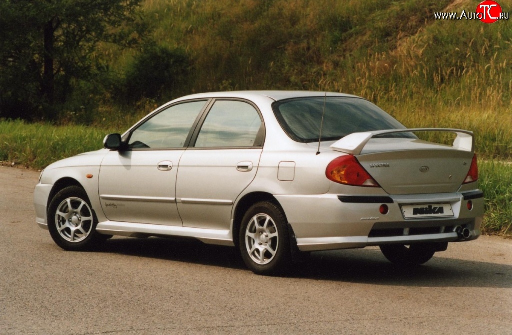 3 549 р. Пороги накладки Nika Sport KIA Spectra (2000-2009) (Неокрашенные)  с доставкой в г. Краснодар