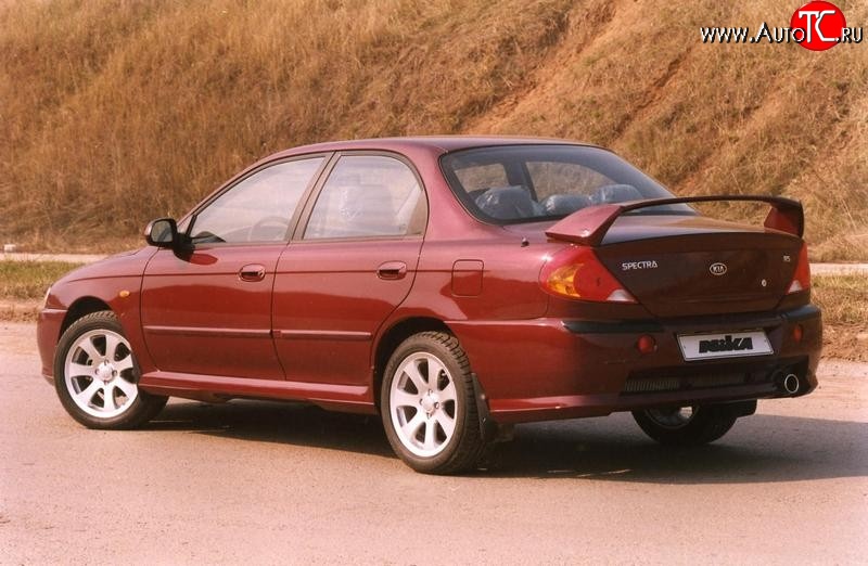 7 699 р. Спойлер Nika-Скоба KIA Spectra (2000-2009) (Неокрашенный)  с доставкой в г. Краснодар