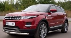 17 749 р. Одинарная защита переднего бампера диаметром 76 мм (Prestige u Pure) SLITKOFF  Land Rover Range Rover Evoque  1 L538 (2011-2015) дорестайлинг 3 дв., дорестайлинг 5 дв.  с доставкой в г. Краснодар. Увеличить фотографию 4