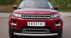 Одинарная защита переднего бампера диаметром 76 мм (Prestige u Pure) SLITKOFF Land Rover (Ленд) Range Rover Evoque (ранж)  1 L538 (2011-2015) 1 L538 дорестайлинг 3 дв., дорестайлинг 5 дв.