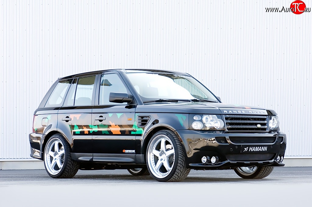 5 199 р. Пороги накладки HAMANN CONQUEROR I Land Rover Range Rover Sport 1 L320 дорестайлинг (2005-2009) (Неокрашенные)  с доставкой в г. Краснодар