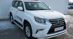 17 999 р. Защита переднего бампера (Ø63 мм волна, нержавейка) SLITKOFF  Lexus GX460  J150 (2013-2022) 1-ый рестайлинг, 2-ой рестайлинг  с доставкой в г. Краснодар. Увеличить фотографию 3