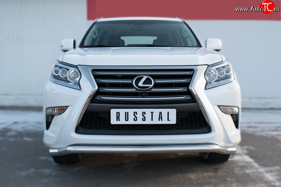 17 999 р. Защита переднего бампера (Ø63 мм волна, нержавейка) SLITKOFF  Lexus GX460  J150 (2013-2022) 1-ый рестайлинг, 2-ой рестайлинг  с доставкой в г. Краснодар