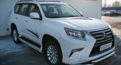 16 799 р. Защита порогов из круглой трубы диаметром 42 мм SLITKOFF  Lexus GX460  J150 (2013-2022) 1-ый рестайлинг, 2-ой рестайлинг  с доставкой в г. Краснодар. Увеличить фотографию 2