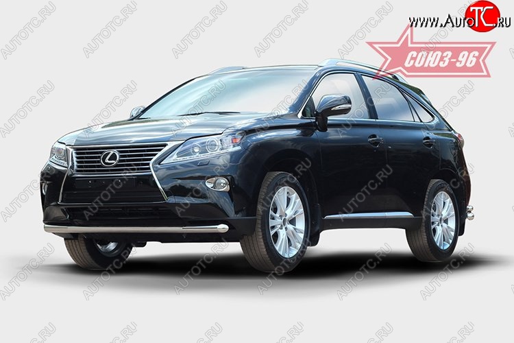 1 052 р. Защита переднего бампера одинарная Souz-96 (d60).  Lexus RX  270 - RX450H  AL10  с доставкой в г. Краснодар