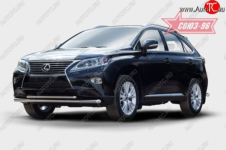 24 659 р. Защита переднего бампера одинарная Souz-96 (d60/42). Lexus RX 270 AL20 дорестайлинг (2015-2019)  с доставкой в г. Краснодар