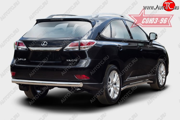 15 704 р. Овальная защита заднего бампера (d75х42) Souz-96 Lexus RX 270 AL20 дорестайлинг (2015-2019)  с доставкой в г. Краснодар