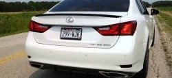 3 399 р. Лип спойлер F-Sport  Lexus GS250  L10 (2011-2016) (Неокрашенный)  с доставкой в г. Краснодар. Увеличить фотографию 7