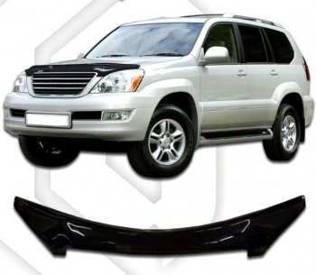 Дефлектор капота CA-Plastiс Lexus GX470 J120 дорестайлинг (2002-2007)